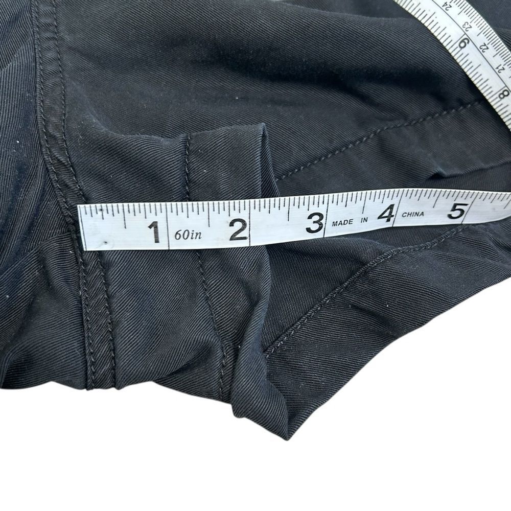 Loft black paperbag drawstring pull on shorts siz… - image 4